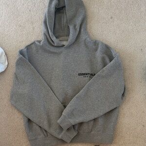Essentials Charcoal Gray Men's Hoodie